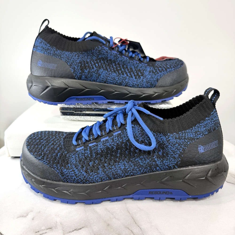 Rocky Women’s Day One Safety Workknit LX Black/Blue Safety Shoes Size 9.5M